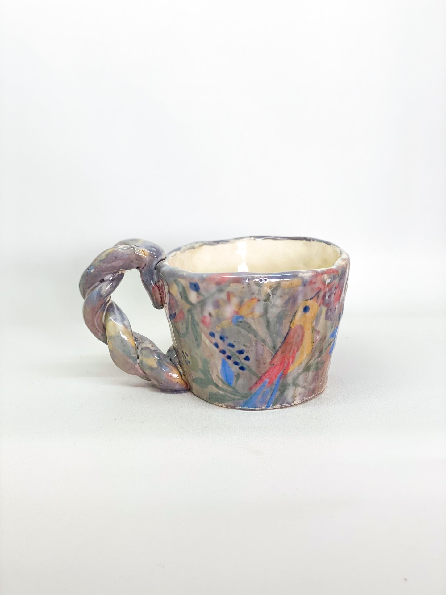 Birds & flowers tea cup - Mother’s garden series