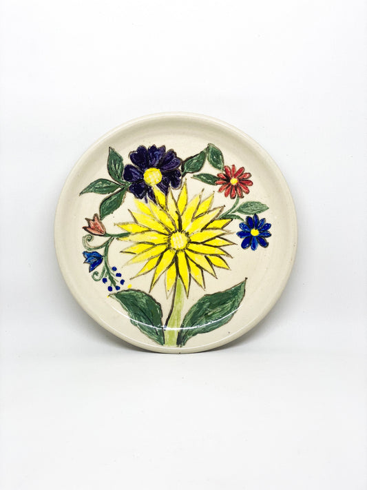 Sunflower side plate - Mother’s garden series