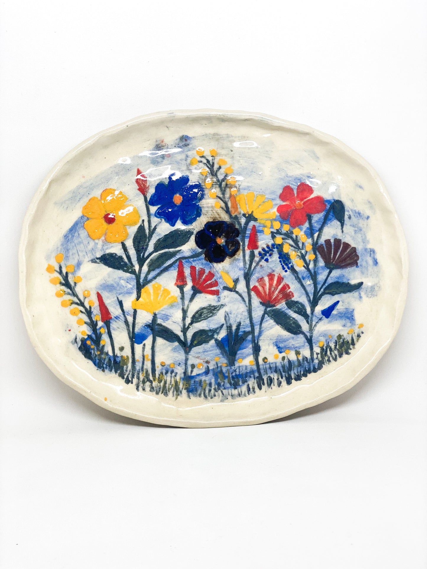 The garden big oval plate - Mother’s garden series