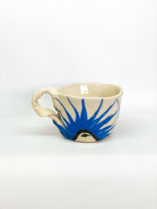 Blue Orchids tea cup - Mother’s garden series