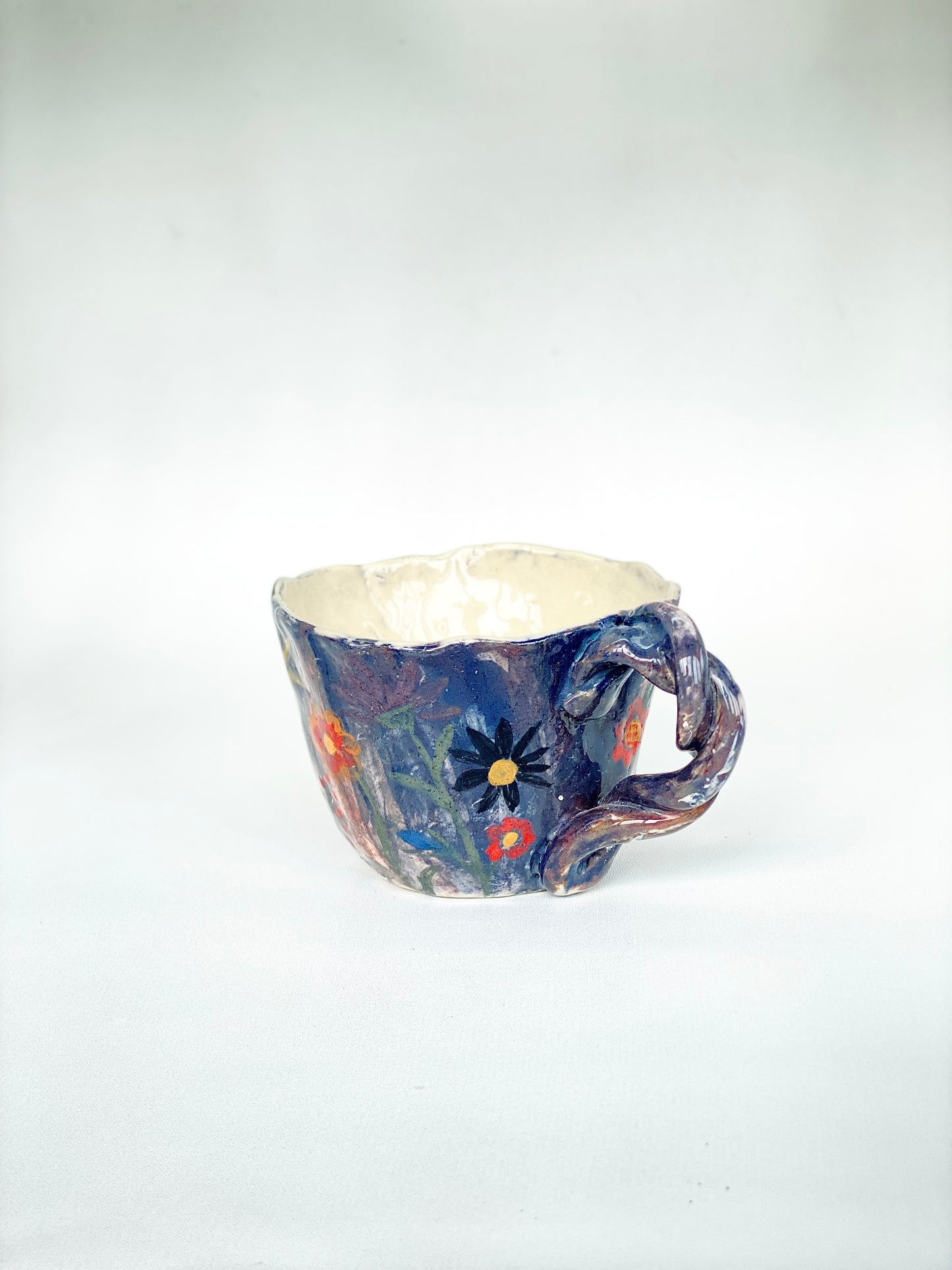 Garden in dusk tea cup - Mother’s garden series